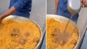 Biryani cooked in drain water: ఛీ.. ఛీ.. ఈ బిర్యానీ తిన్నవారందరూ హాస్పిటల్‌కు పరిగెత్తాల్సిందే.. 