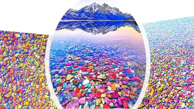 Colored stone lakes: పర్యాటకుల స్వర్గధామం రంగురాళ్ల సరస్సులు..