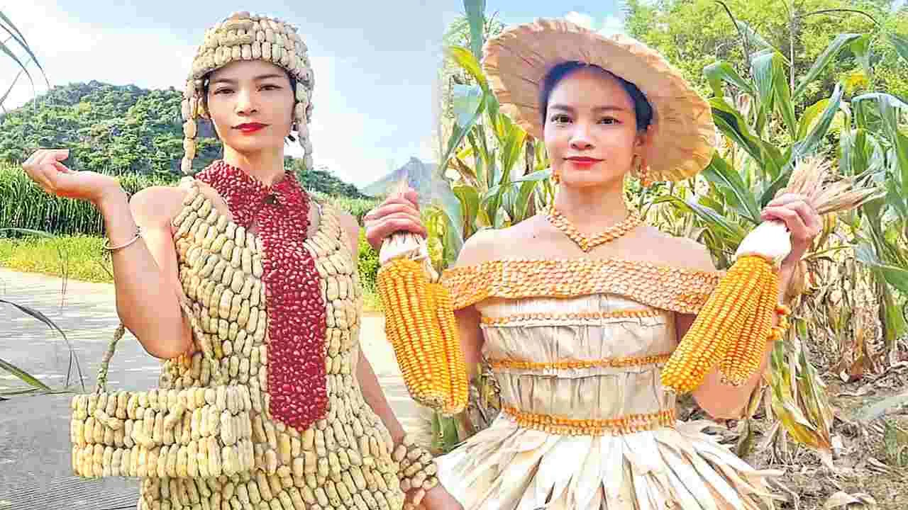 Fashion: ఆ గ్రామీణ యువతి సరికొత్త ట్రెండ్.. పొలం దగ్గరే ఫ్యాషన్‌ పరేడ్‌!