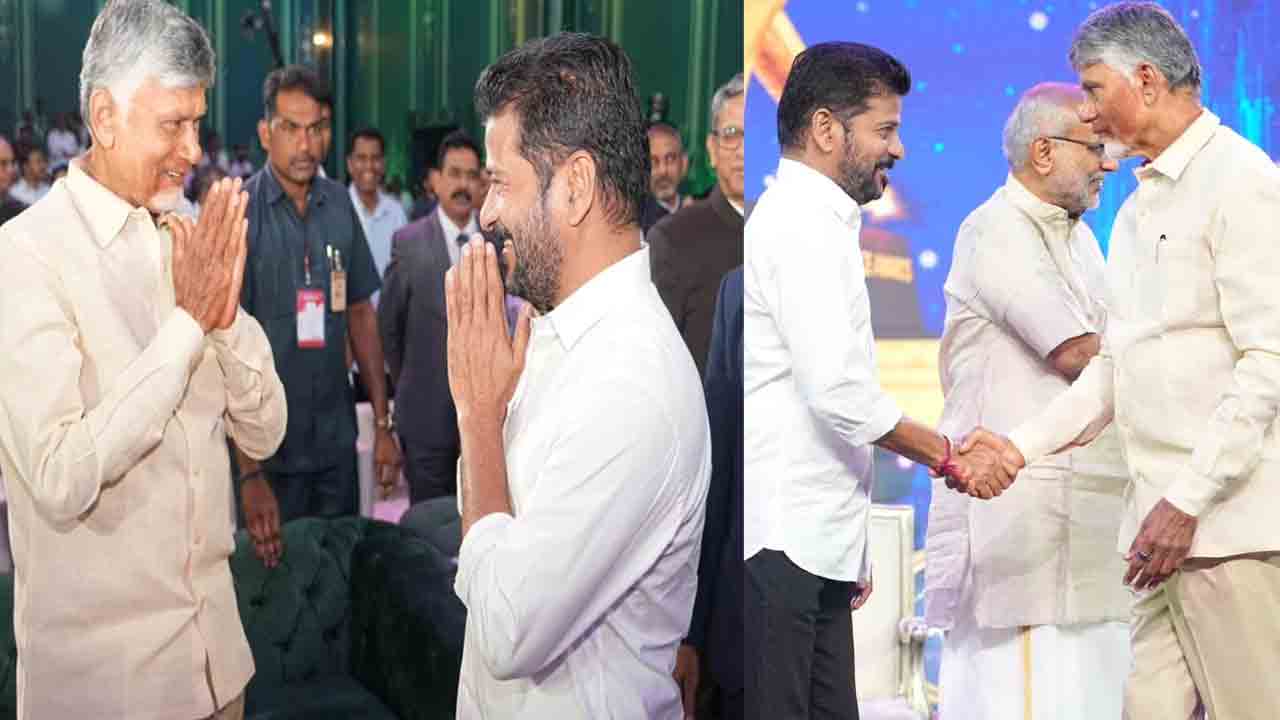 Ramoji Excellence Awards: రామోజీ ఎక్స్‌లెన్స్ అవార్డ్స్.. పాల్గొన్న తెలుగు రాష్ట్రాల సీఎంలు
