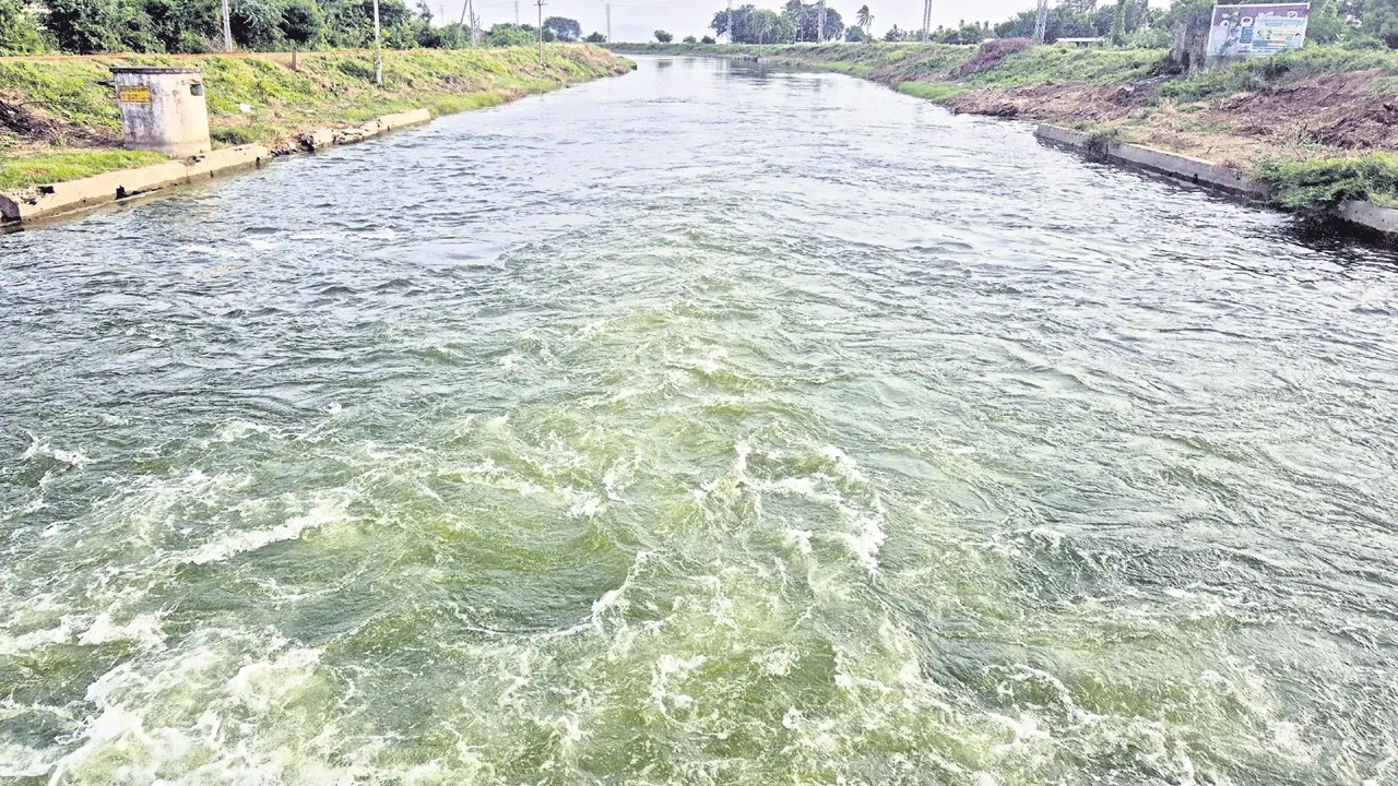 సాగర్‌ కాలువలకు పెరిగిన నీటి పరిమాణం