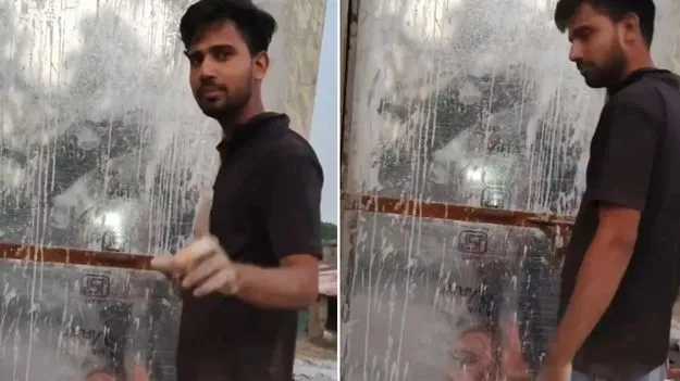 Mestri miracle work: ఓర్నీ.. ఇలా చేశావేందయ్యా.. ఈ తలుపును ఎలా తెరవాలి స్వామీ..