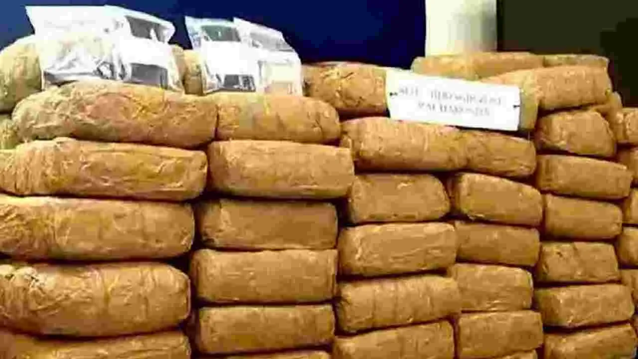 Ganja Seized: 112 కేజీల గంజాయి పట్టివేత.. ఒకరి అరెస్ట్