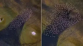 Iran lake mystery: వావ్.. ఇరాన్ సరస్సుపై అందమైన దృశ్యం.. వీడియో చూస్తే ఫిదా కావాల్సిందే..