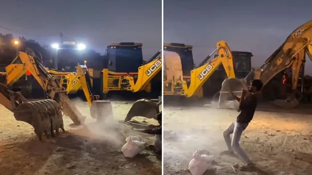 JCB Nagini dance: వావ్.. సూపర్ ట్యాలెంట్.. జేసీబీలతో నాగినీ డ్యాన్స్ ఎలా వేయించారో చూడండి.. 