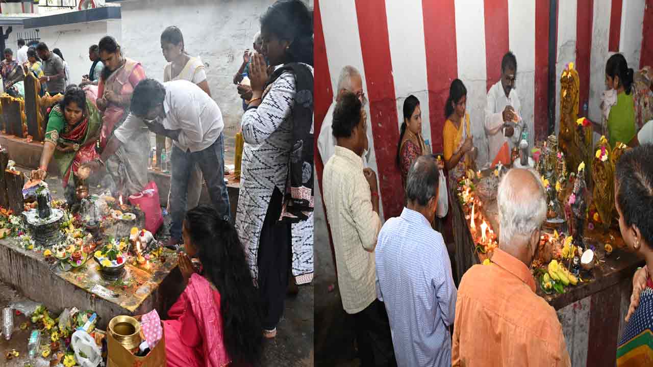Karthika Masam Last Monday: కార్తీక మాసం ఆఖరి సోమవారం.. ఆలయానికి పోటెత్తిన భక్తులు