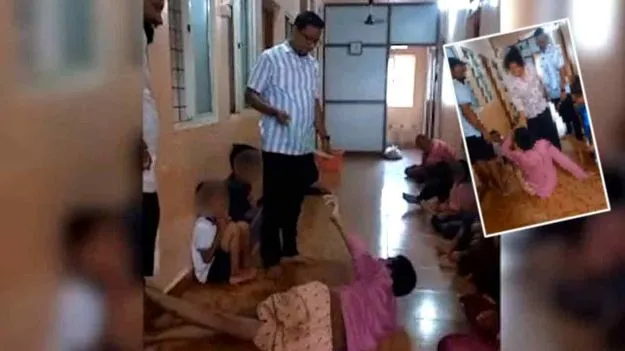 Teacher Beaten Student: దారుణం.. వికలాంగ విద్యార్థిపై కారం చల్లి.. పైపుతో కొట్టిన ఉపాధ్యాయుడు