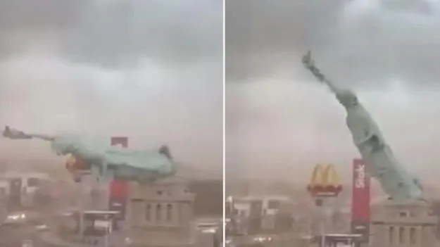 Brazil statue collapse: కుప్పకూలిన స్టాట్యూ ఆఫ్ లిబర్టీ విగ్రహం.. అసలేం జరిగిందంటే.. 