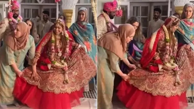 Funny wedding moment: వధువుతో పాటు స్నేహితులు కూడా ఏడడుగులు.. ఫన్నీ వీడియో వైరల్..