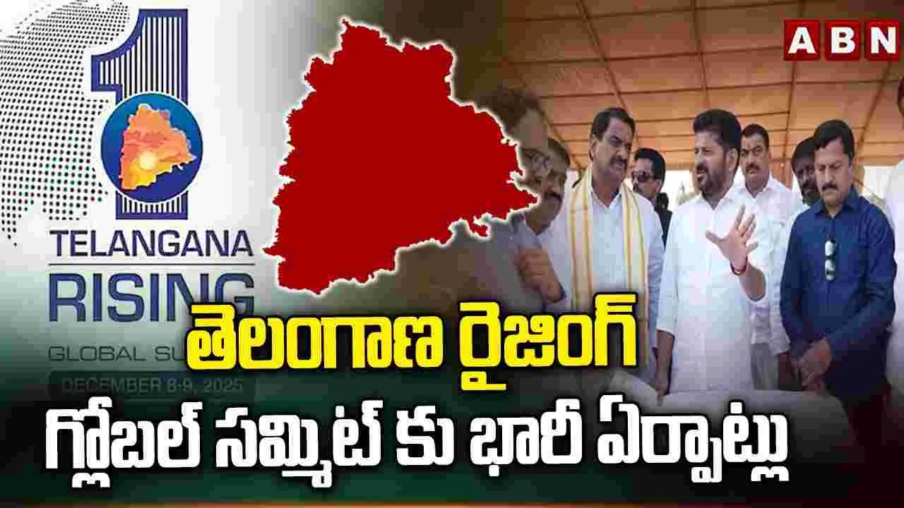 Telangana Rising Global Summit: తెలంగాణ రైజింగ్ గ్లోబల్ సమ్మిట్‌కు భారీ ఏర్పాట్లు