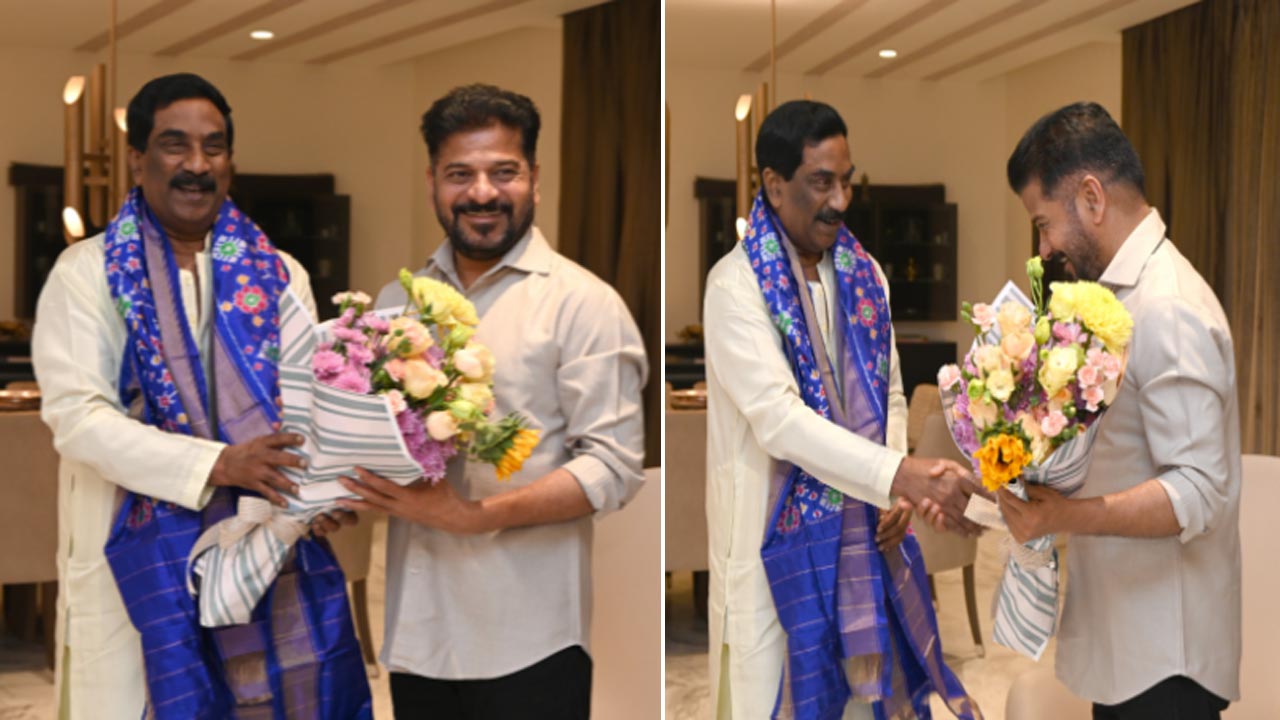 ఏబీఎన్ ఆంధ్రజ్యోతి ఎండీ వేమూరి రాధాకృష్ణను కలిసిన సీఎం రేవంత్ రెడ్డి