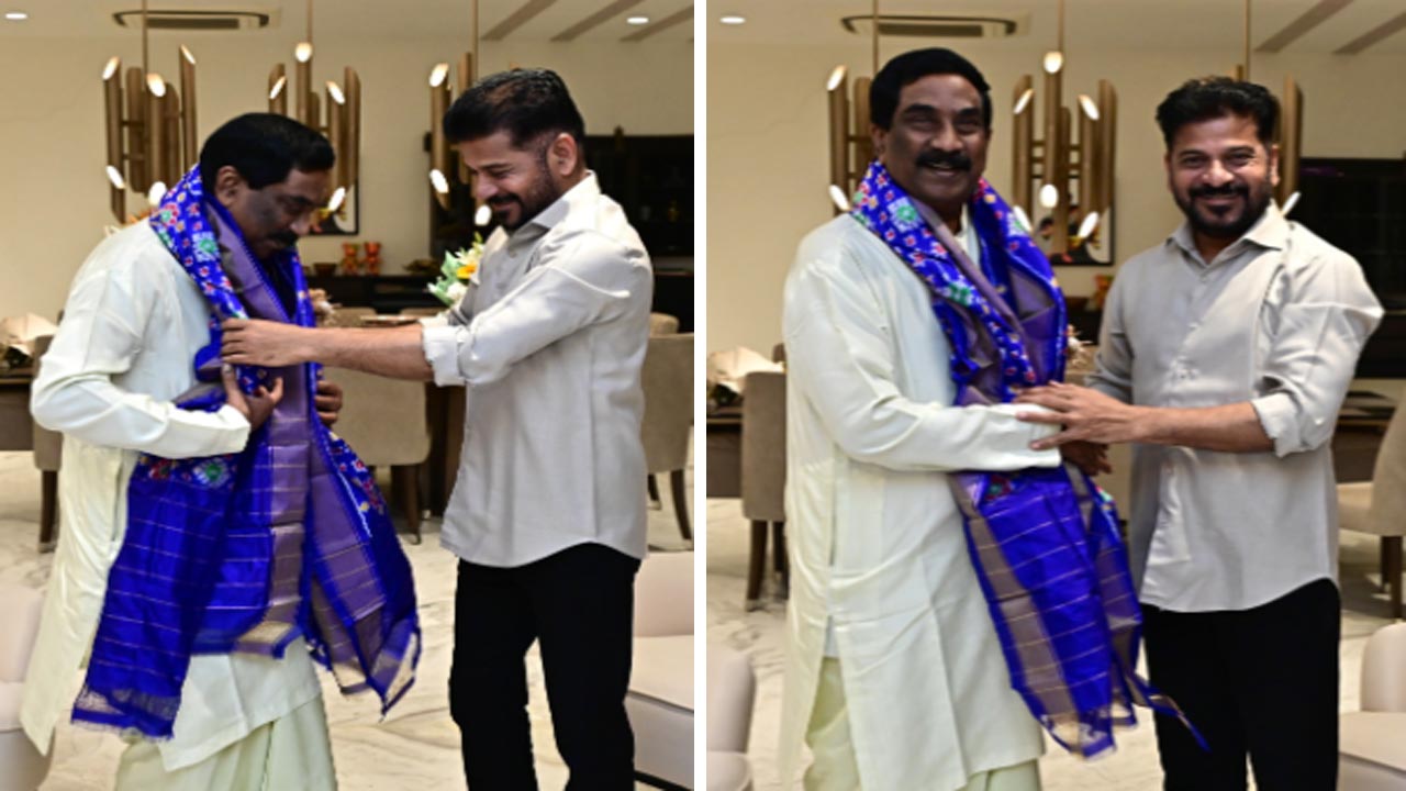ఏబీఎన్ ఆంధ్రజ్యోతి ఎండీ వేమూరి రాధాకృష్ణను కలిసిన సీఎం రేవంత్ రెడ్డి