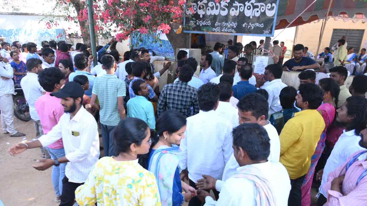 తుది పోలింగ్‌కు పోటెత్తిన ఓటర్లు.. నేటితో ముగిసిన పంచాయతి ఎన్నికల ప్రక్రియ