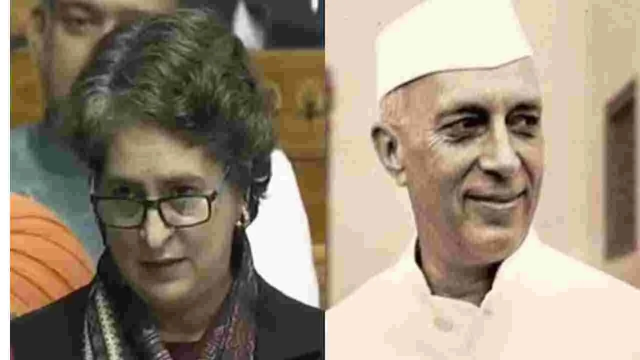 Priyanka Vande Mataram Debate: ప్రధాని పదవీకాలాన్ని నెహ్రూ జైలు జీవితంతో పోల్చిన ప్రియాంక