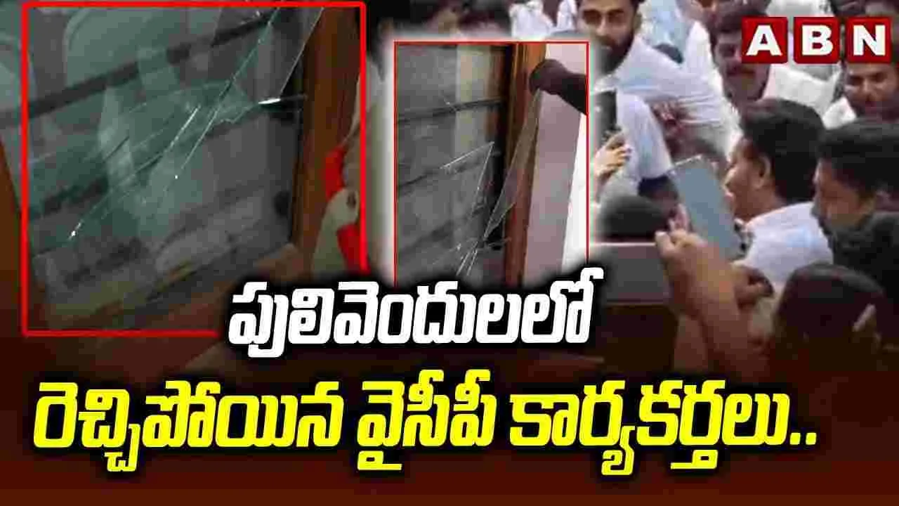 YS Jagan Praja Darbar: పులివెందులలో రెచ్చిపోయిన వైసీపీ కార్యకర్తలు..  