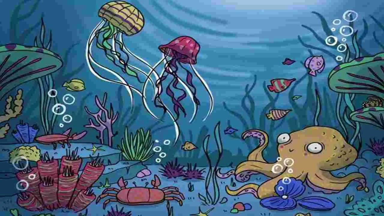 Optical Illusion Test: మీ కళ్లు షార్ప్ అయితే.. సముద్రం అడుగున ఉన్న నిధిని 15 సెకెన్లలో కనిపెట్టండి..