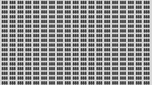 Optical Illusion Test: మీ కళ్లు షార్ప్ అయితే.. ఈ 888ల మధ్య 808 ఎక్కడుందో 8 సెకెన్లలో కనిపెట్టండి..