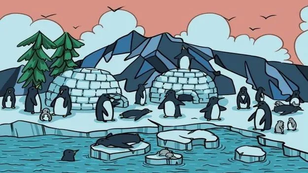 Optical Illusion Test: మీ బ్రెయిన్‌కు పరీక్ష.. ఈ మంచులో పెంగ్విన్‌ను 15 సెకెన్లలో కనిపెట్టండి..