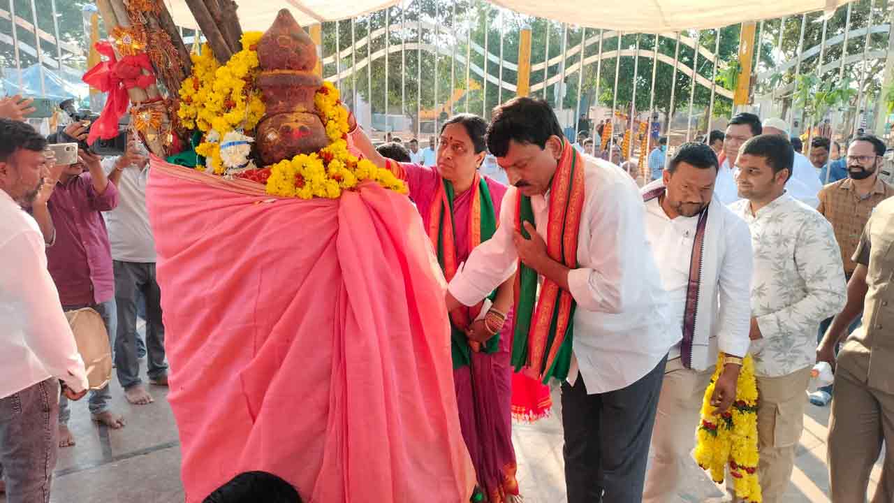 మేడారం మహా జాతర పనులు పర్యవేక్షించిన మంత్రులు..