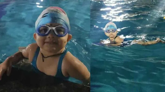 Youngest Swimmer: ఏడాది వయసులోనే దుమ్ము దులిపేస్తున్న చిన్నది.. 