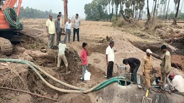 Karimnagar:  సుజల స్రవంతి పైప్‌లైన్‌కు మరమ్మతులు