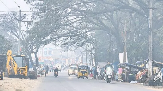 మన్యంపై మంచు దుప్పటి 