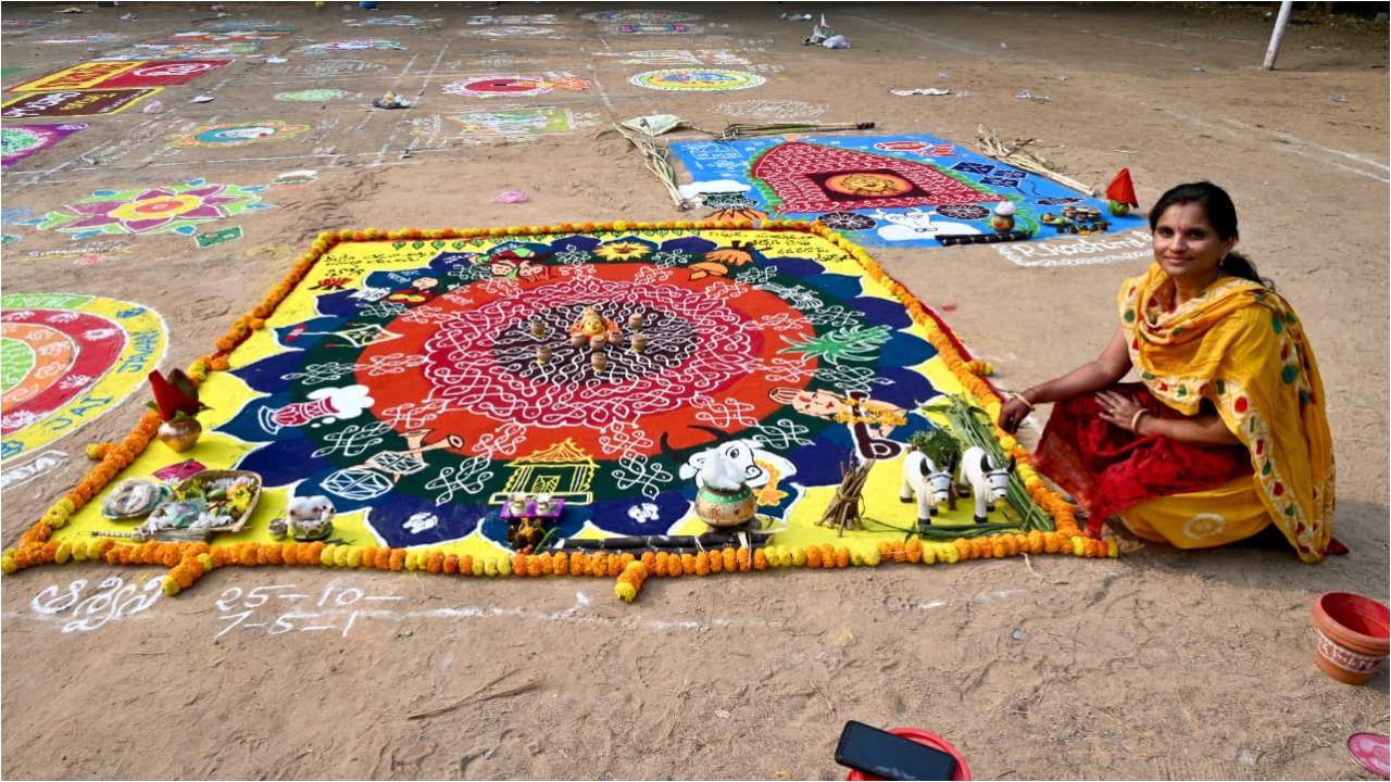 తెలుగు రాష్ట్రాల్లో ఏబీఎన్ - ఆంధ్రజ్యోతి ముగ్గుల పోటీలు