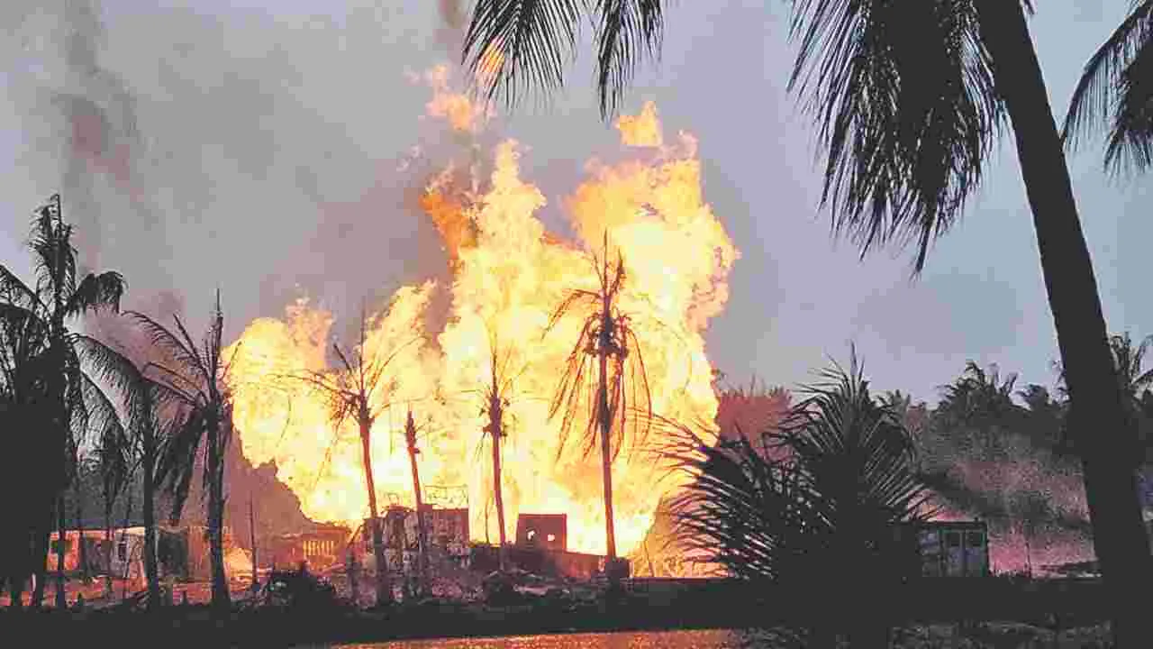 Konaseema District: కోనసీమలో బ్లో ఔట్‌!