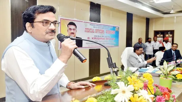 AP High Court Justice Krishnamohan: తెలుగుపై మక్కువ పెంచాలి