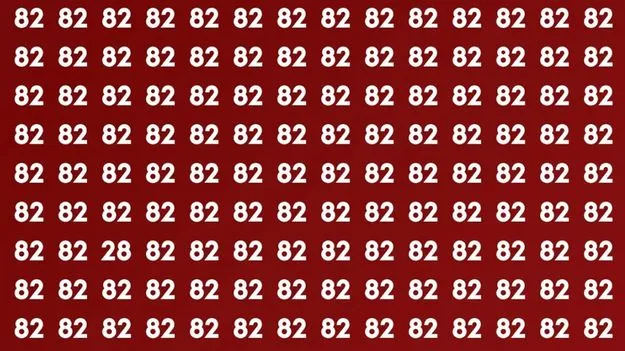 Optical Illusion Test: మీ కళ్లు పవర్‌ఫుల్ అయితే.. ఈ ఫొటోలో 82ల మధ్యనున్న 28ని 5 సెకెన్లలో గుర్తించండి.. 
