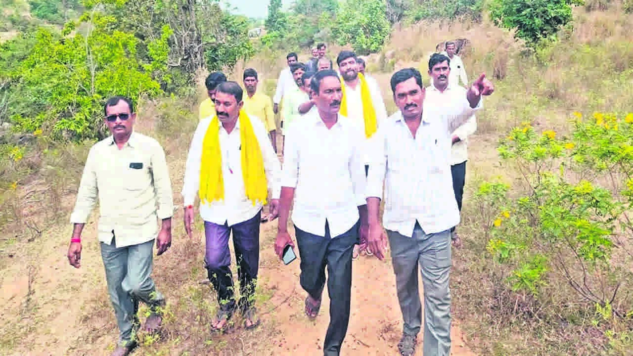 TDP: రోడ్డు ఏర్పాటుకు పరిశీలన