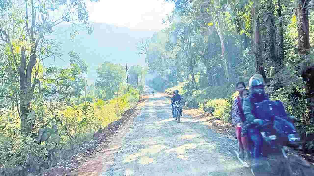 నత్తనడకన అంతర్రాష్ట్ర రహదారి పనులు