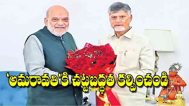 CM Chandrababu Appeal: ‘అమరావతి’కి చట్టబద్ధత కల్పించండి