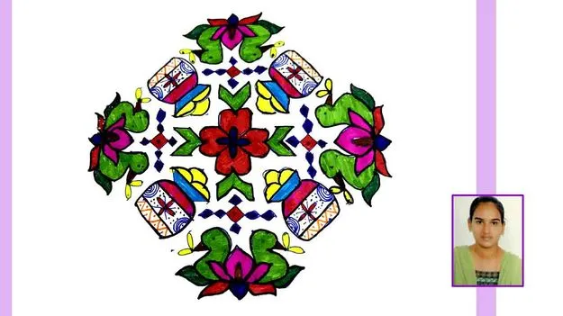 Beautiful Muthyala Muggu Rangoli Design: ముత్యాల ముగ్గు