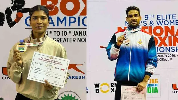 National Boxing Championships: నిఖత్‌, హుస్సాం పసిడి పంచ్‌