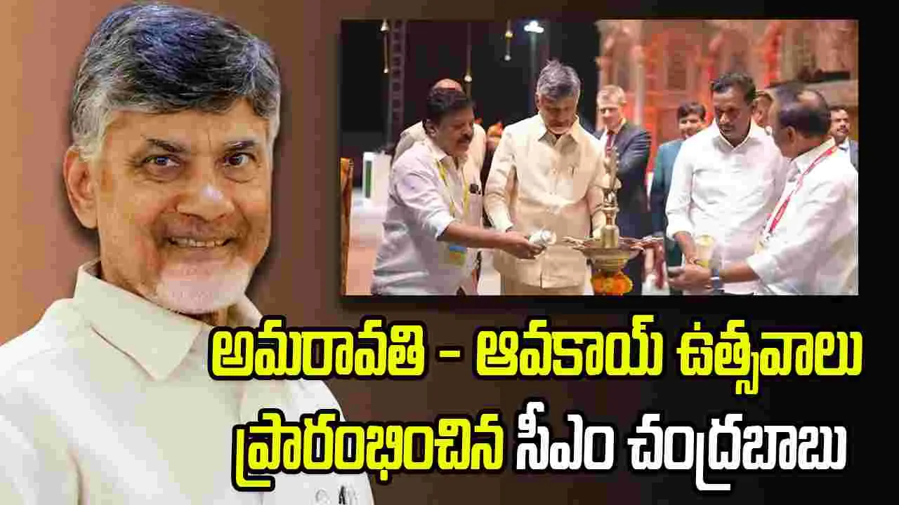 Andhra Pradesh: 'అమరావతి-ఆవకాయ్' ఉత్సవాలు ప్రారంభించిన సీఎం చంద్రబాబు
