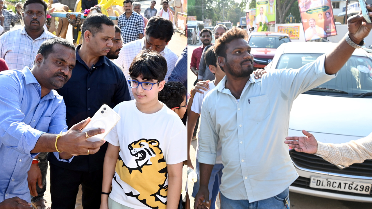 నారావారి పల్లెలో దేవాన్ష్ సందడి..