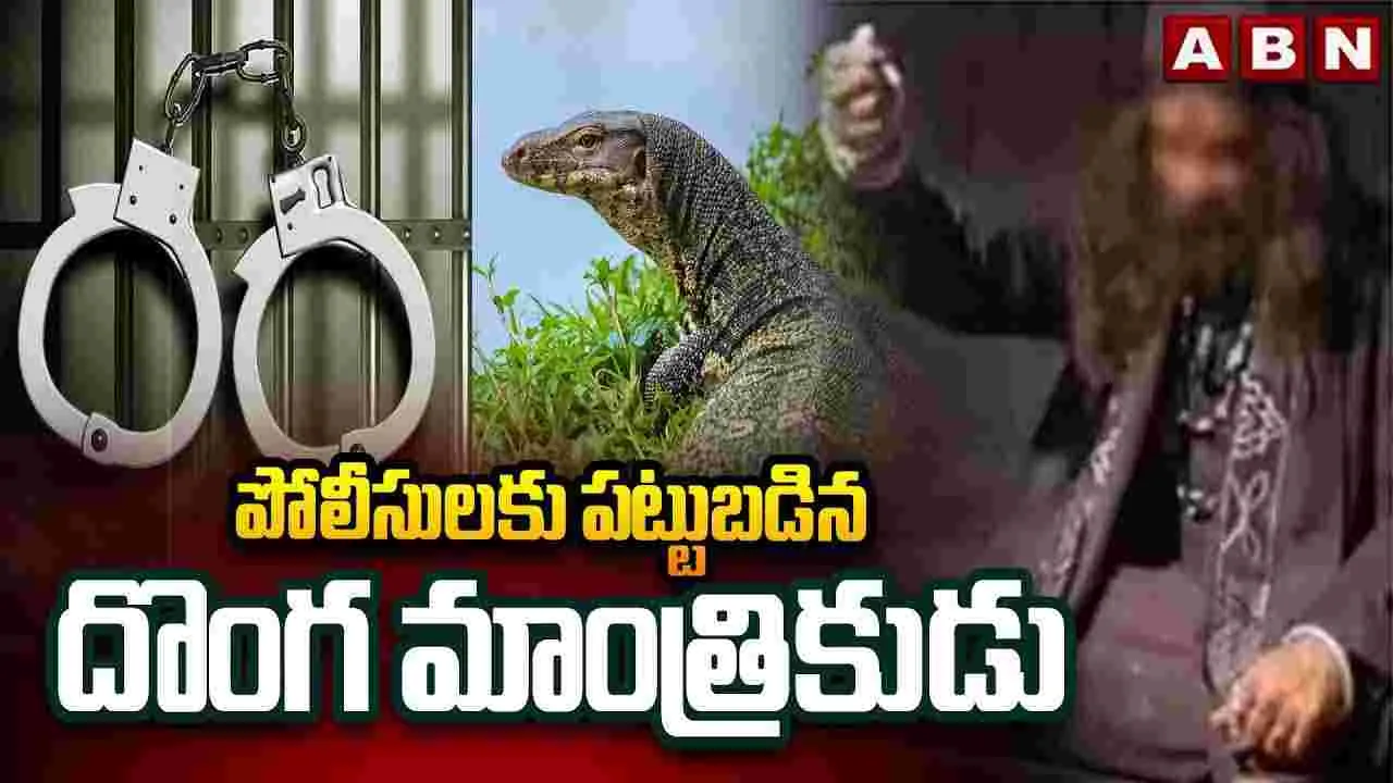 పోలీసులకు పట్టుబడిన దొంగ మాంత్రికుడు