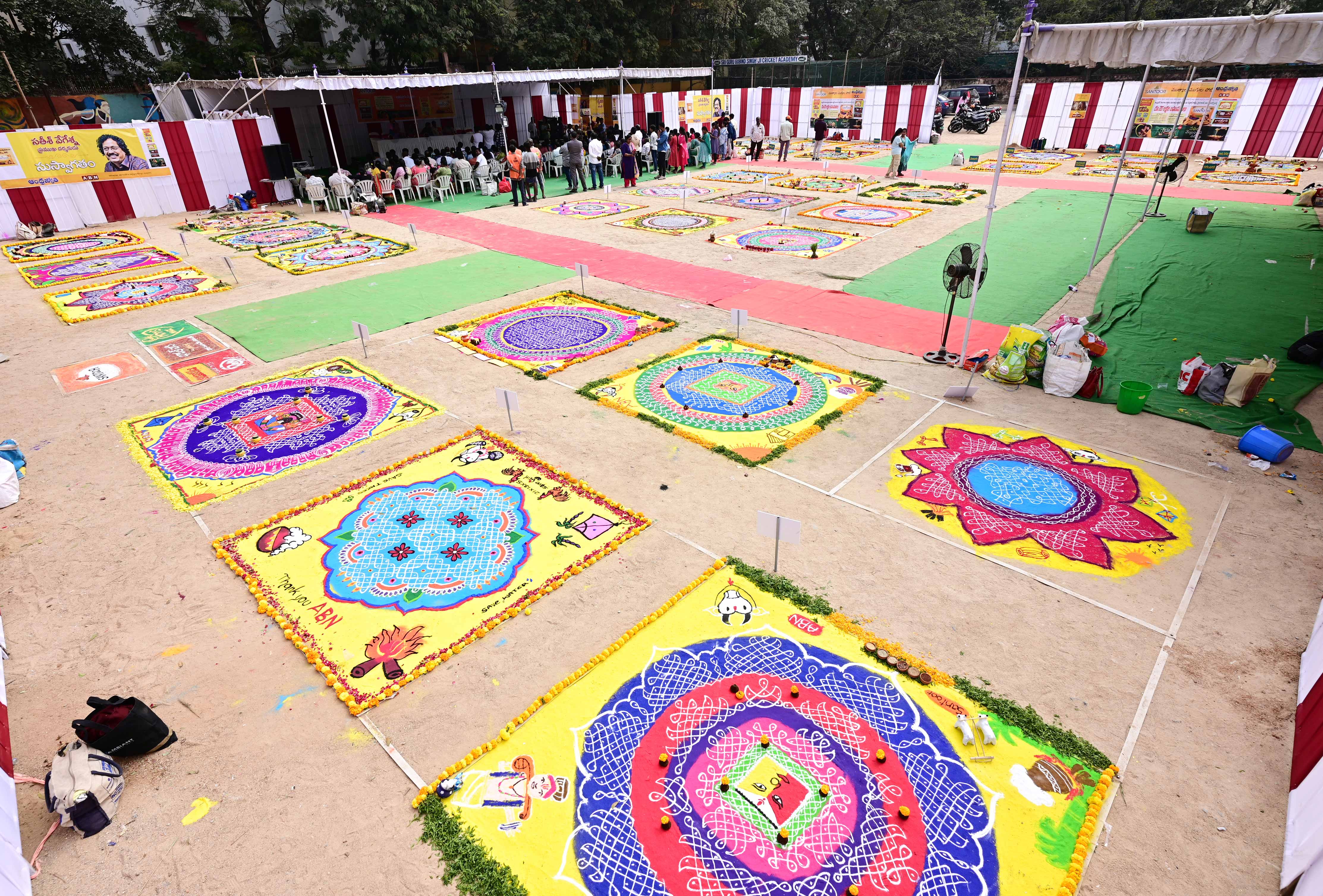 అంగరంగ వైభవంగా ఆంధ్రజ్యోతి - ఏబీఎన్  ముగ్గుల పోటీల ఫైనల్స్