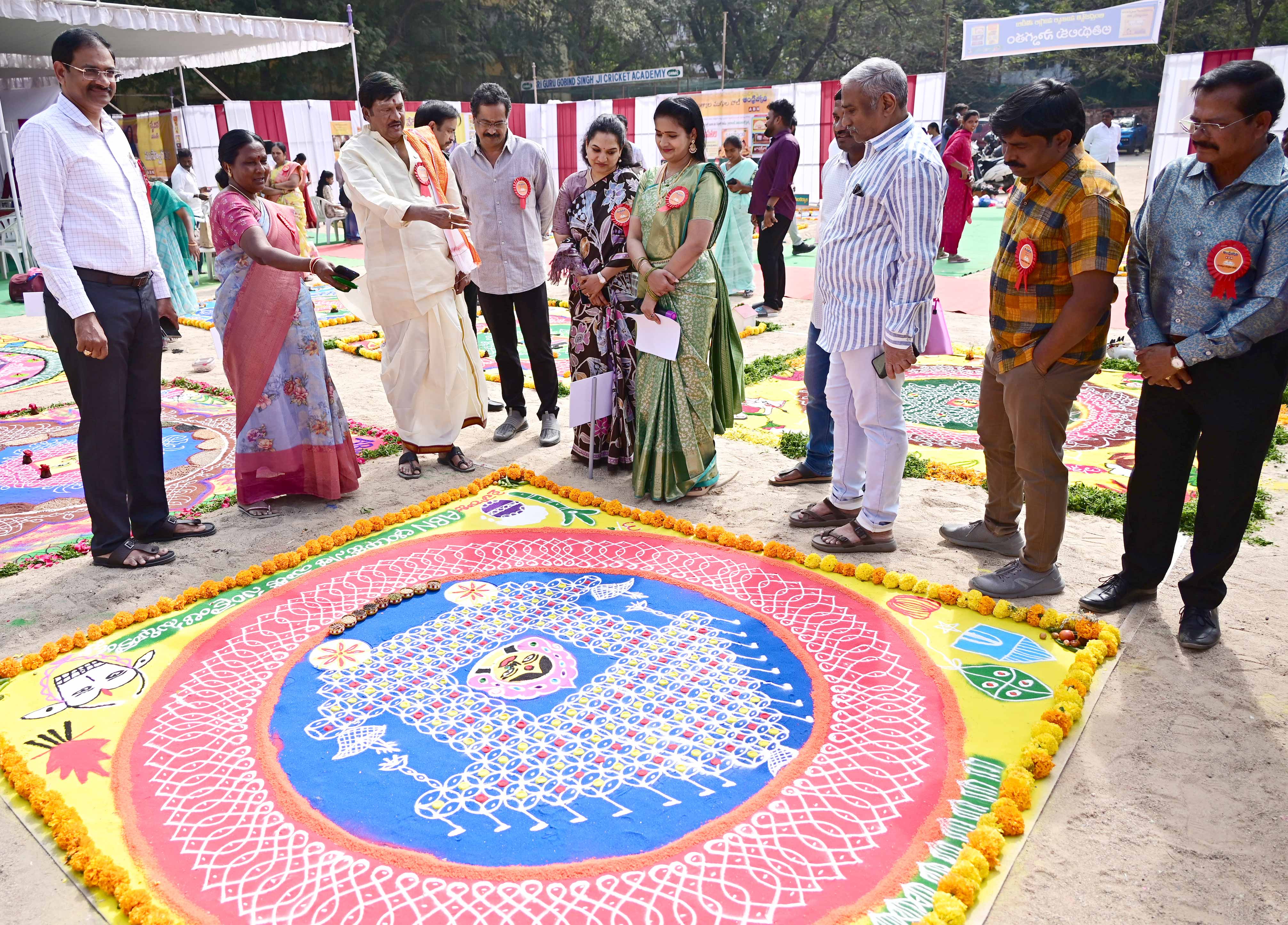 అంగరంగ వైభవంగా ఆంధ్రజ్యోతి - ఏబీఎన్  ముగ్గుల పోటీల ఫైనల్స్