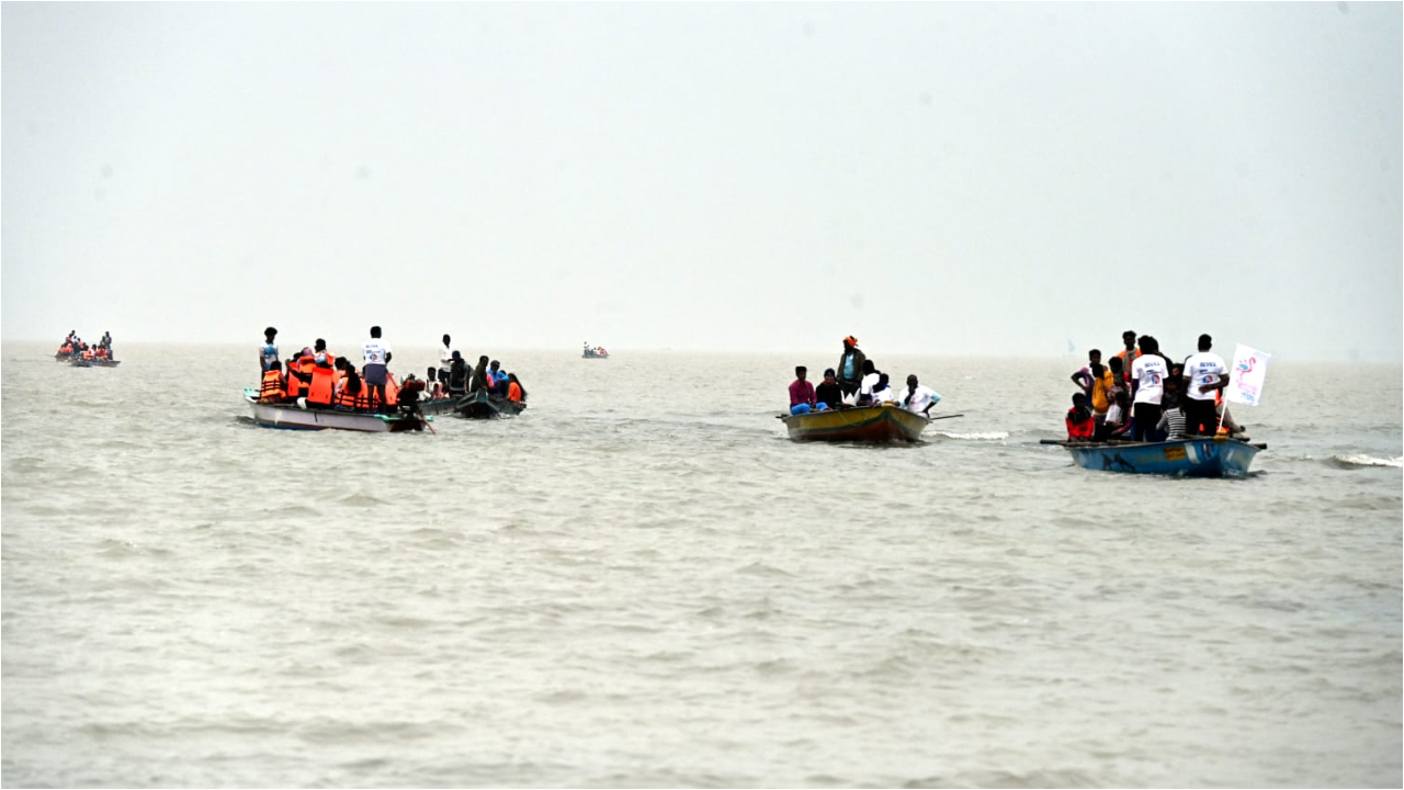 ప్రకృతి మధ్య పక్షుల సందడి