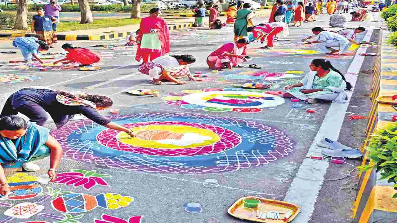 Amaravati Secretariat: సచివాలయంలో ఘనంగా సంక్రాంతి సంబరాలు