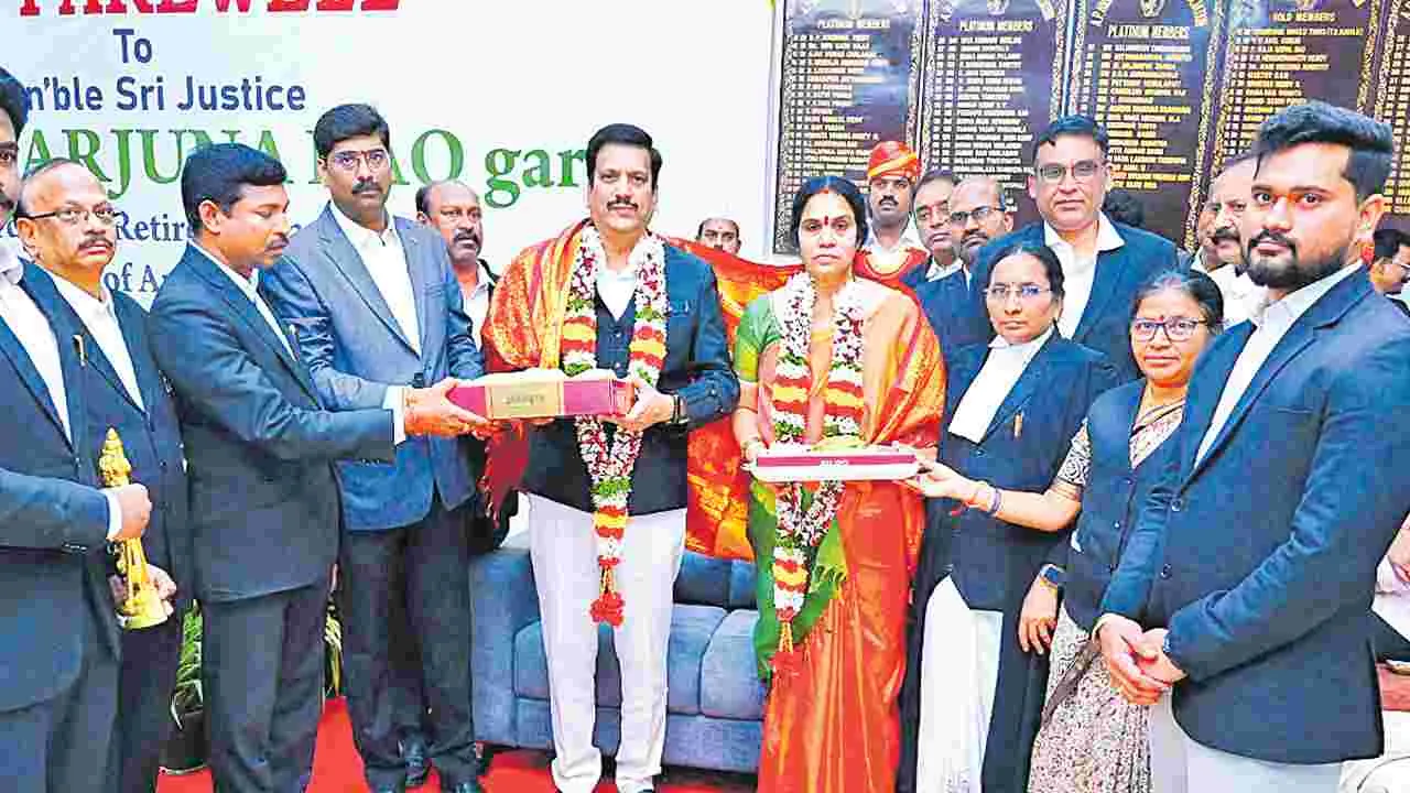 Retirement Farewell: జస్టిస్‌ మల్లికార్జునరావుకు ఘనంగా వీడ్కోలు