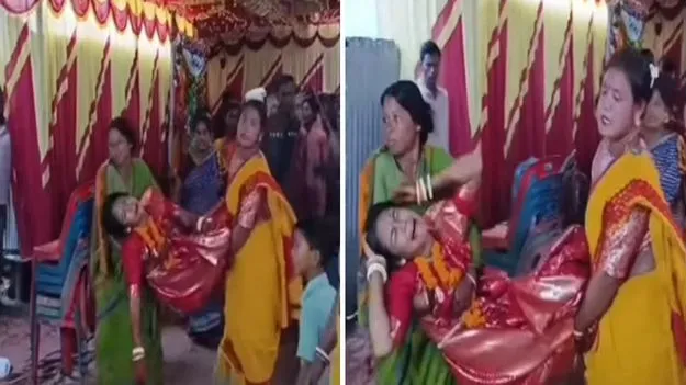 Funny wedding video: ఈమె అత్తారింటికి వెళ్తోందా, జైలుకు వెళ్తోందా.. ఆమె తీరు చూస్తే నవ్వుకోవాల్సిందే..