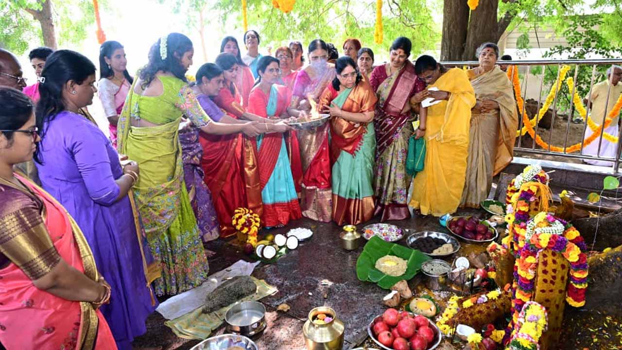 Sankranti Celebrations: సంక్రాంతి వేళ స్వగ్రామంలో సీఎం కుటుంబం సందడి
