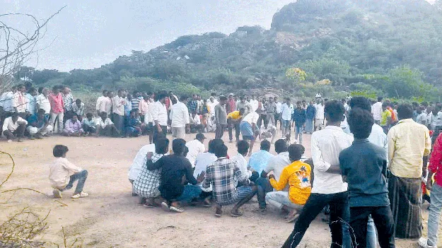 కాలుదువ్వుతున్న పందెం కోళ్లు