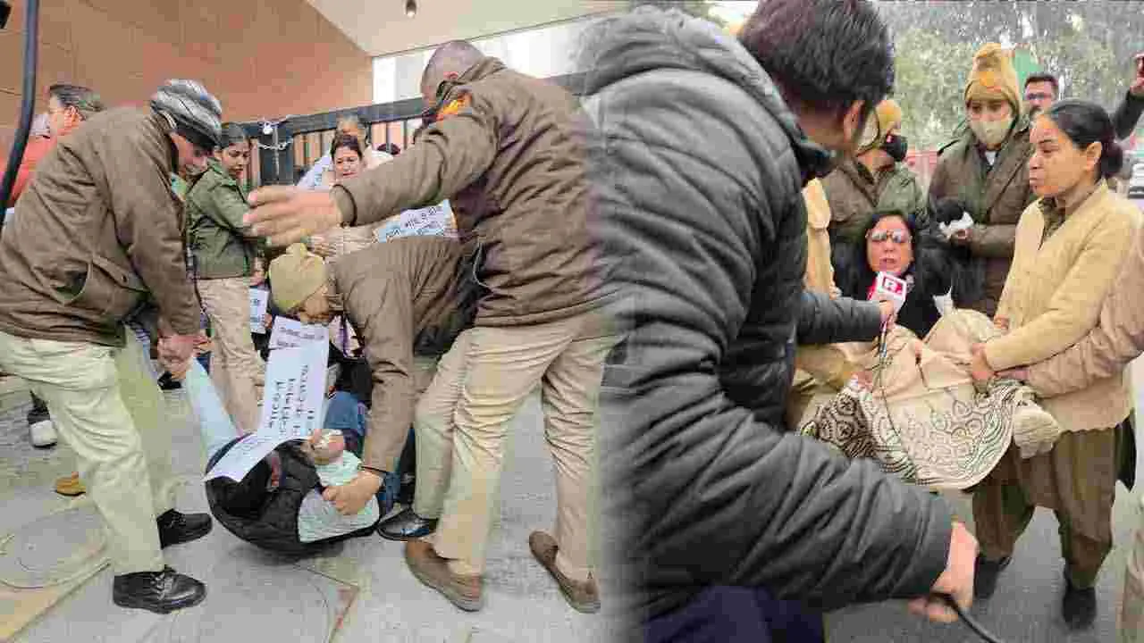 Protest Outside Amit Shah Office: అమిత్ షా ఆఫీస్‌ ముందు ఆందోళన.. టీఎంసీ ఎంపీలు అరెస్ట్