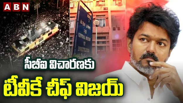 TVK Chief Vijay: కరూర్ తొక్కిసలాట కేసు.. సీబీఐ విచారణకు టీవీకే అధ్యక్షుడు విజయ్‌