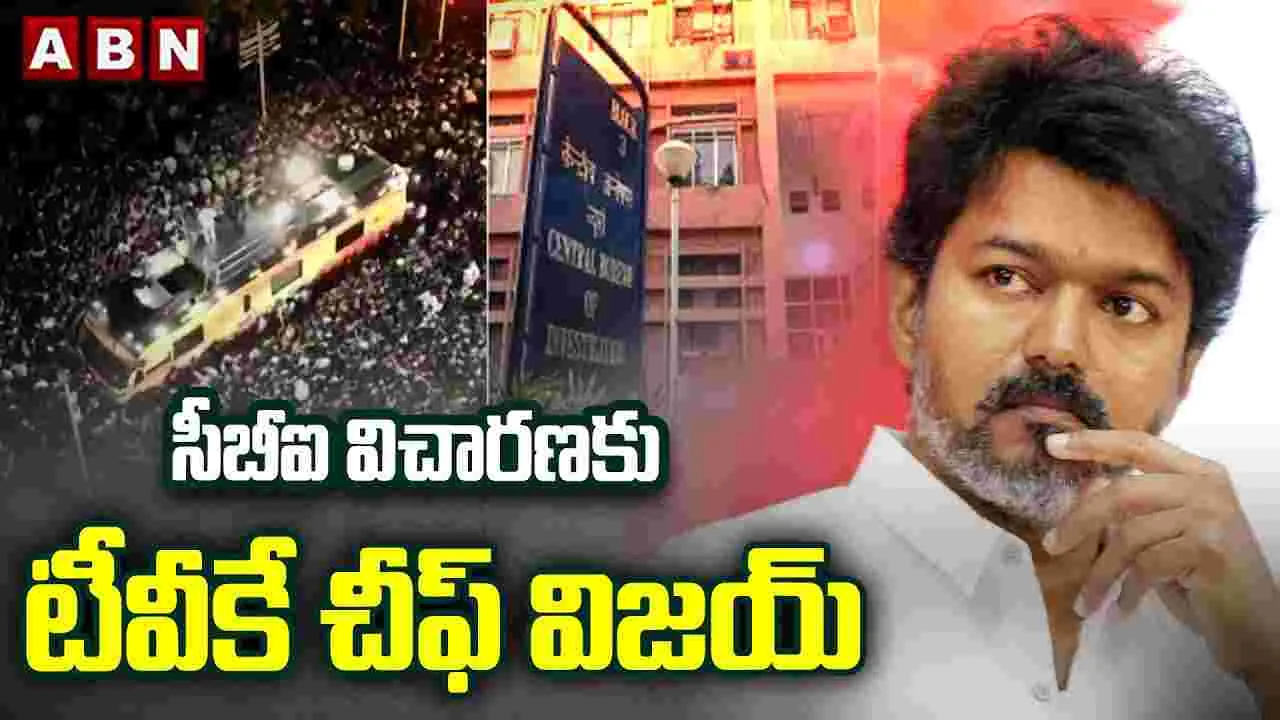 TVK Chief Vijay: కరూర్ తొక్కిసలాట కేసు.. సీబీఐ విచారణకు టీవీకే అధ్యక్షుడు విజయ్‌