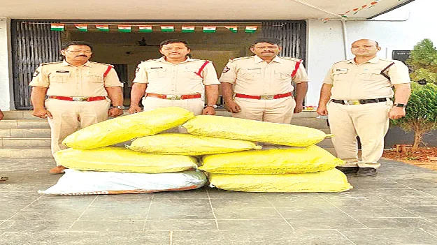 Marijuana export through car కారు మాటున గంజాయి